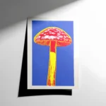 Canlı Pop Art Mantar Poster