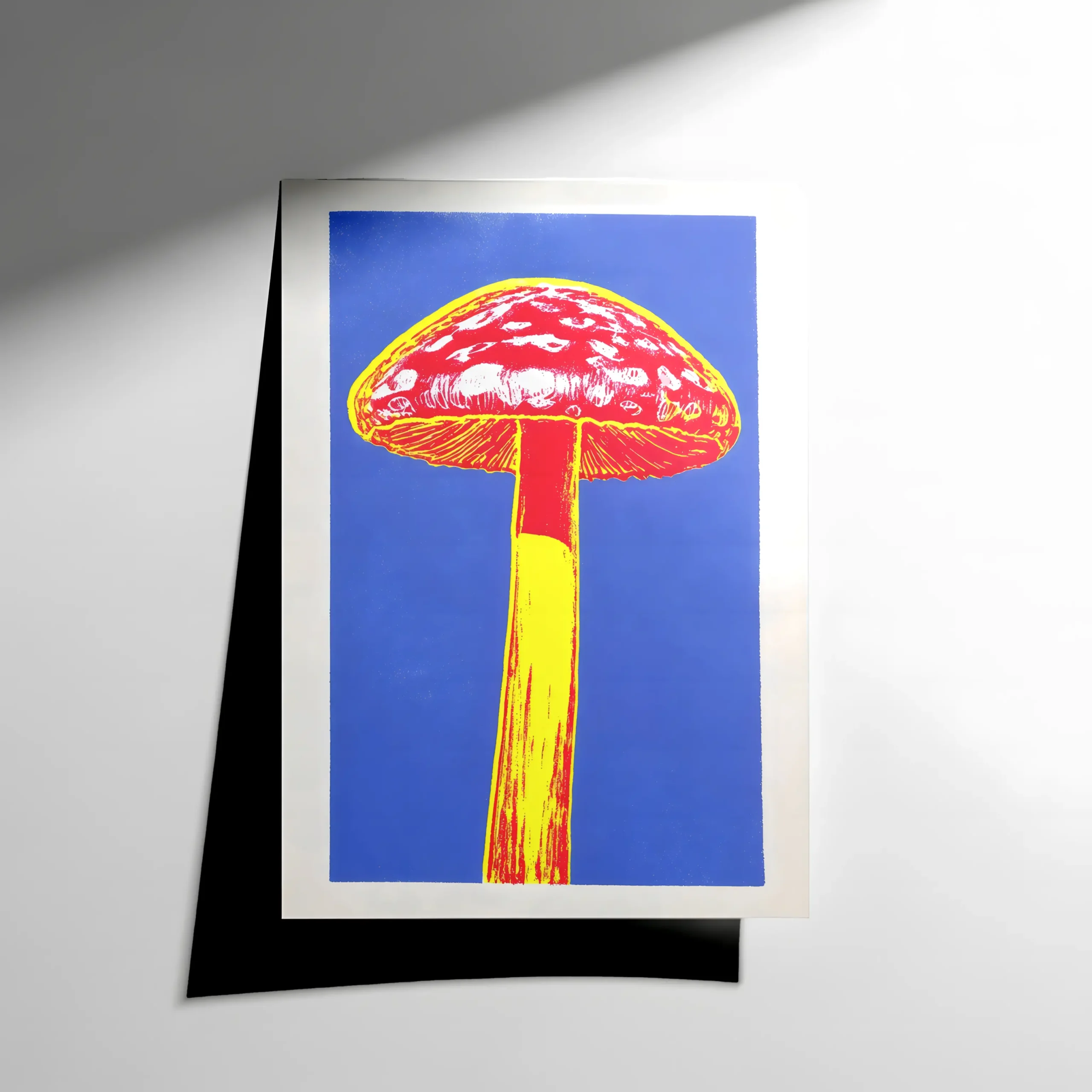 10421 Canlı Pop Art Mantar Poster - Görsel 1