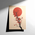 Japon Sakura Kiraz Çiçeği Poster