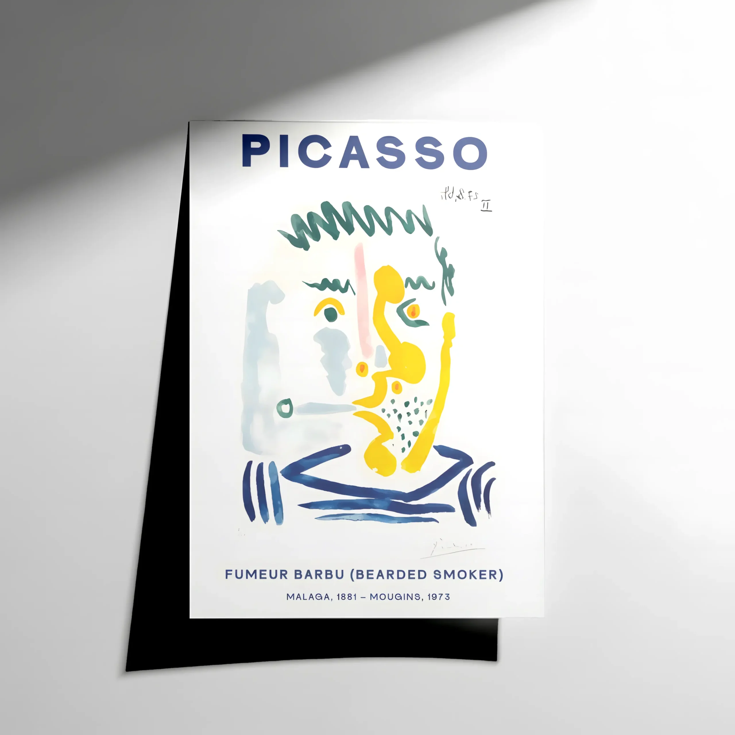 10426 Pablo Picasso “Fumeur Barbu” Poster - Görsel 1
