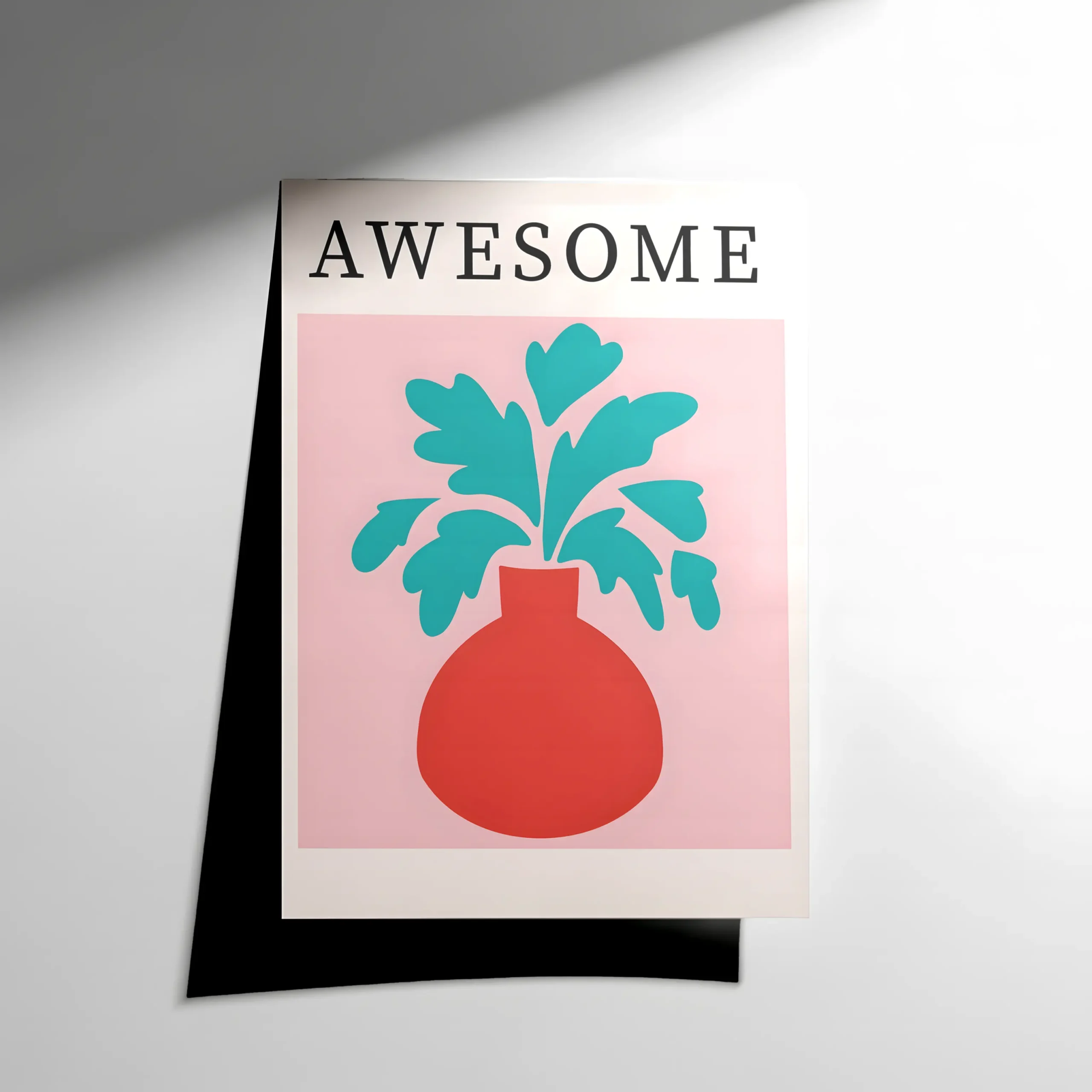 10427 Awesome Yazı Poster - Görsel 1
