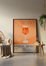 Aperol Spritz Cocktail Poster - Görsel 2