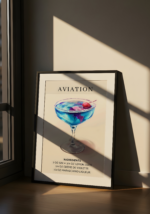 Aviation Cocktail Poster - Görsel 5
