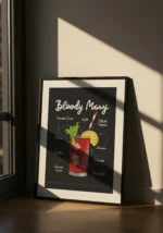 Bloody Mary Cocktail Poster - Görsel 5
