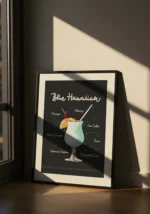 Blue Hawaiian Cocktail Poster - Görsel 2