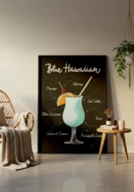 Blue Hawaiian Cocktail Poster - Görsel 3