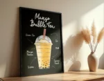 Mango Bubble Tea Poster - Görsel 5