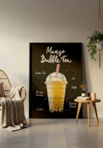 Mango Bubble Tea Poster - Görsel 3