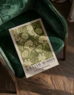 William Morris Chrysanthemum Pattern Poster - Görsel 4