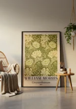 William Morris Chrysanthemum Pattern Poster - Görsel 3