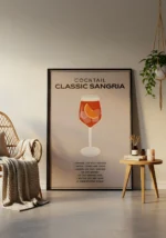 Classic Sangria Cocktail Poster - Görsel 2