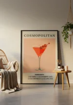 Cosmopolitan Cocktail Poster - Görsel 5