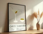 Dirty Martini Cocktail Poster - Görsel 5