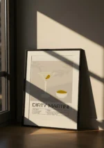 Dirty Martini Cocktail Poster - Görsel 2