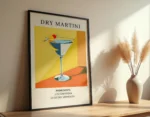 Dry Martini Cocktail Poster - Görsel 3
