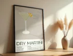 Dry Martini Cocktail Poster - Görsel 5