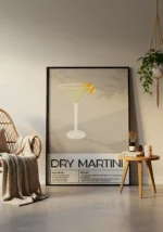 Dry Martini Cocktail Poster - Görsel 3