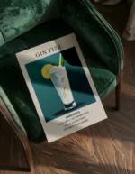 Gin Fizz Cocktail Poster - Görsel 2