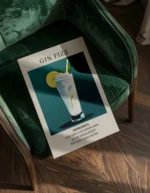 Gin Fizz Cocktail Poster - Görsel 2