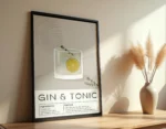 Gin & Tonic Cocktail Poster - Görsel 5