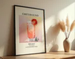 Greyhound Cocktail Poster - Görsel 4