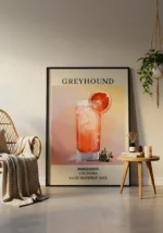 Greyhound Cocktail Poster - Görsel 3