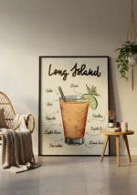 Long Island Cocktail Poster - Görsel 3