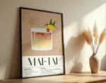 Mai Tai Cocktail Poster - Görsel 4