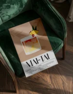 Mai Tai Cocktail Poster - Görsel 3