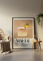 Mai Tai Cocktail Poster - Görsel 2