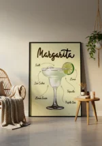 Margarita Cocktail Poster - Görsel 2