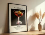 Martinez Cocktail Poster - Görsel 2