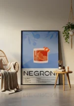 Negroni Cocktail Poster - Görsel 3