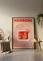 Negroni Cocktail Poster - Görsel 4