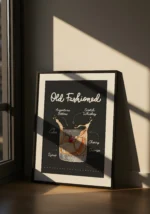 Old Fashioned Cocktail Poster - Görsel 5
