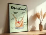 Old Fashioned Cocktail Poster - Görsel 5
