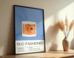 Old Fashioned Cocktail Poster - Görsel 4