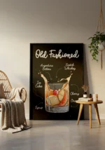 Old Fashioned Cocktail Poster - Görsel 2