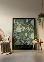 William Morris Peacock and Dragon Pattern Poster - Görsel 3