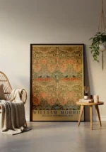 William Morris Peacock and Dragon Pattern Poster - Görsel 3
