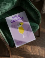 Pina Colada Cocktail Poster - Görsel 2