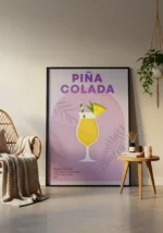 Pina Colada Cocktail Poster - Görsel 3