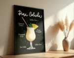 Pina Colada Cocktail Poster - Görsel 5