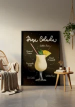 Pina Colada Cocktail Poster - Görsel 3