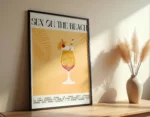 Sex on the Beach Cocktail Poster - Görsel 5
