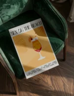Sex on the Beach Cocktail Poster - Görsel 4