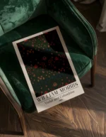 William Morris Violet and Columbine Pattern Poster - Görsel 4