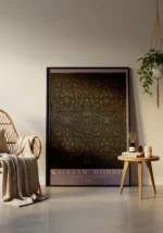 William Morris Violet and Columbine Pattern Poster - Görsel 3