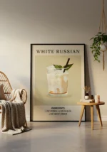 White Russian Poster - Görsel 2