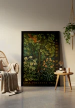 William Morris Cock Pheasant Pattern Poster - Görsel 3